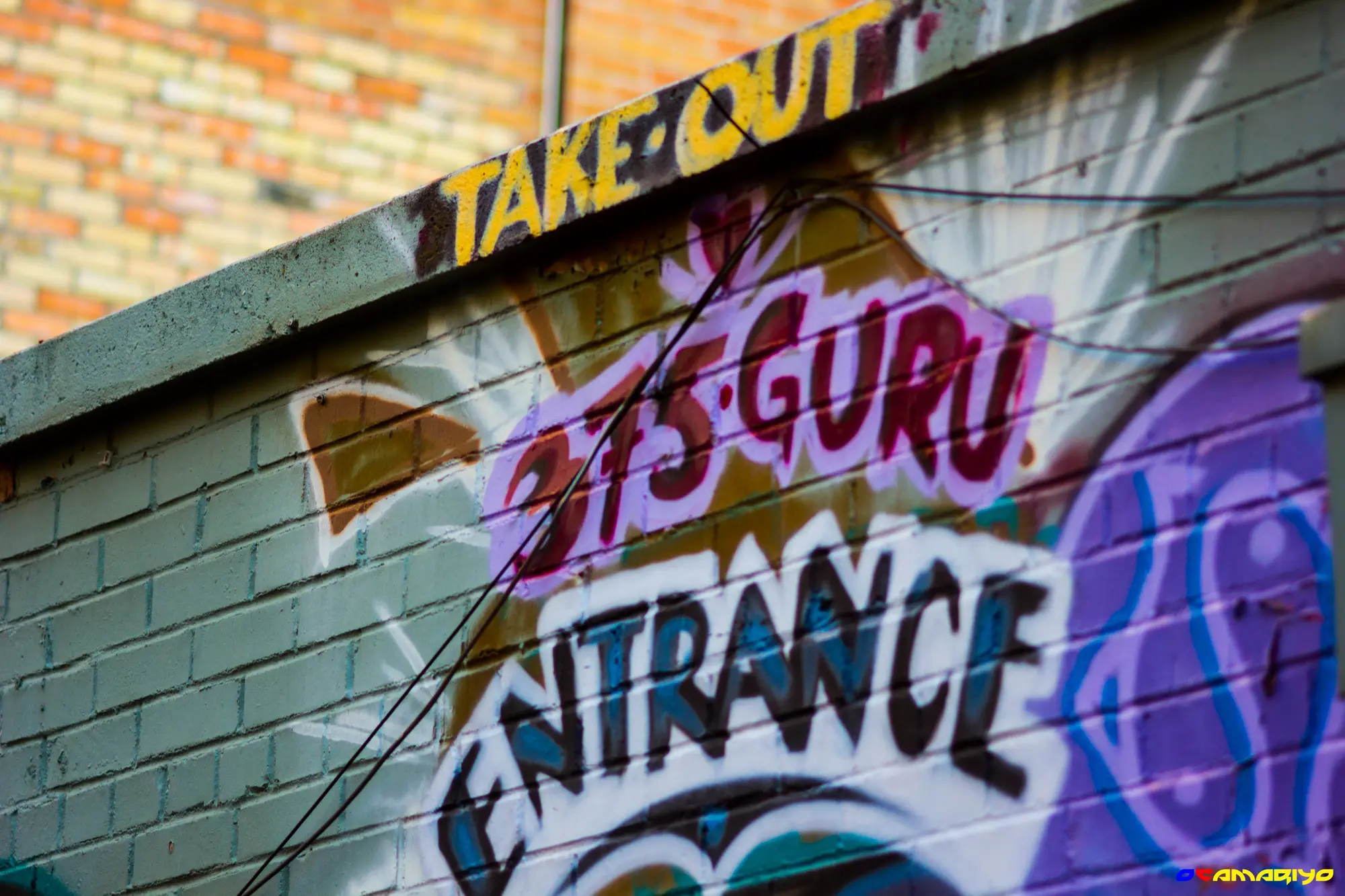 Gurus Mural back wall